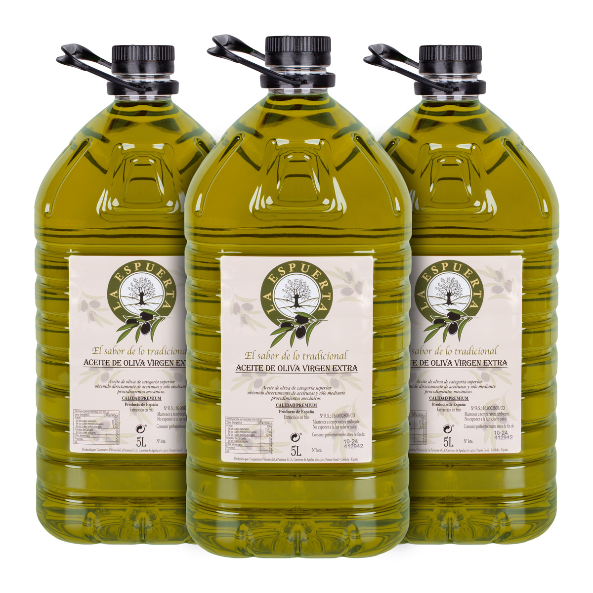 Aceite de oliva suave · 3 x 5L
